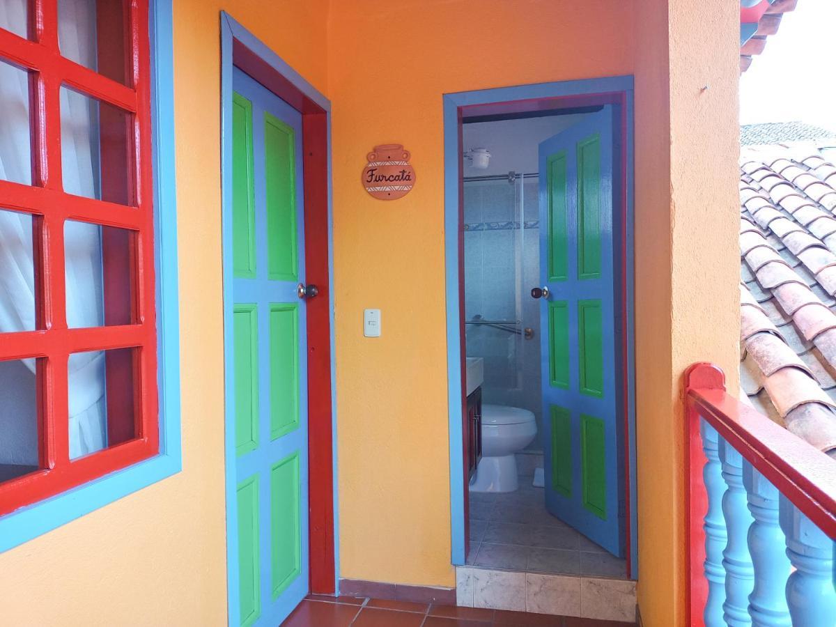 Casona 1865 Hotell Ráquira Exteriör bild